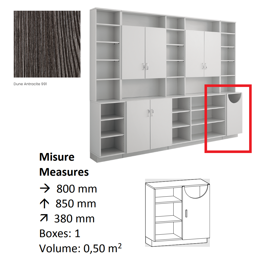 AGV DIFFUSION 432846 PAK BASSO 28 ANTRACITE 991
