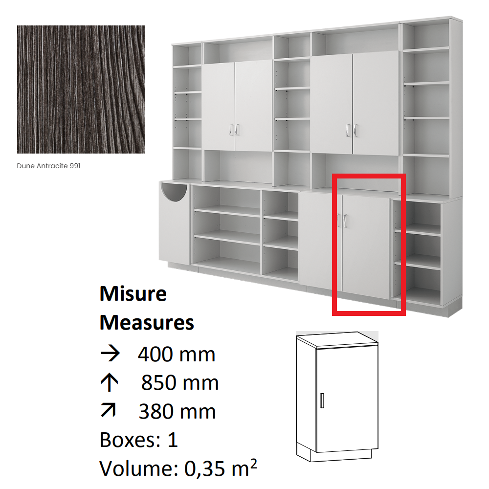 AGV DIFFUSION 432946 PAK BASSO 29 ANTRACITE 991