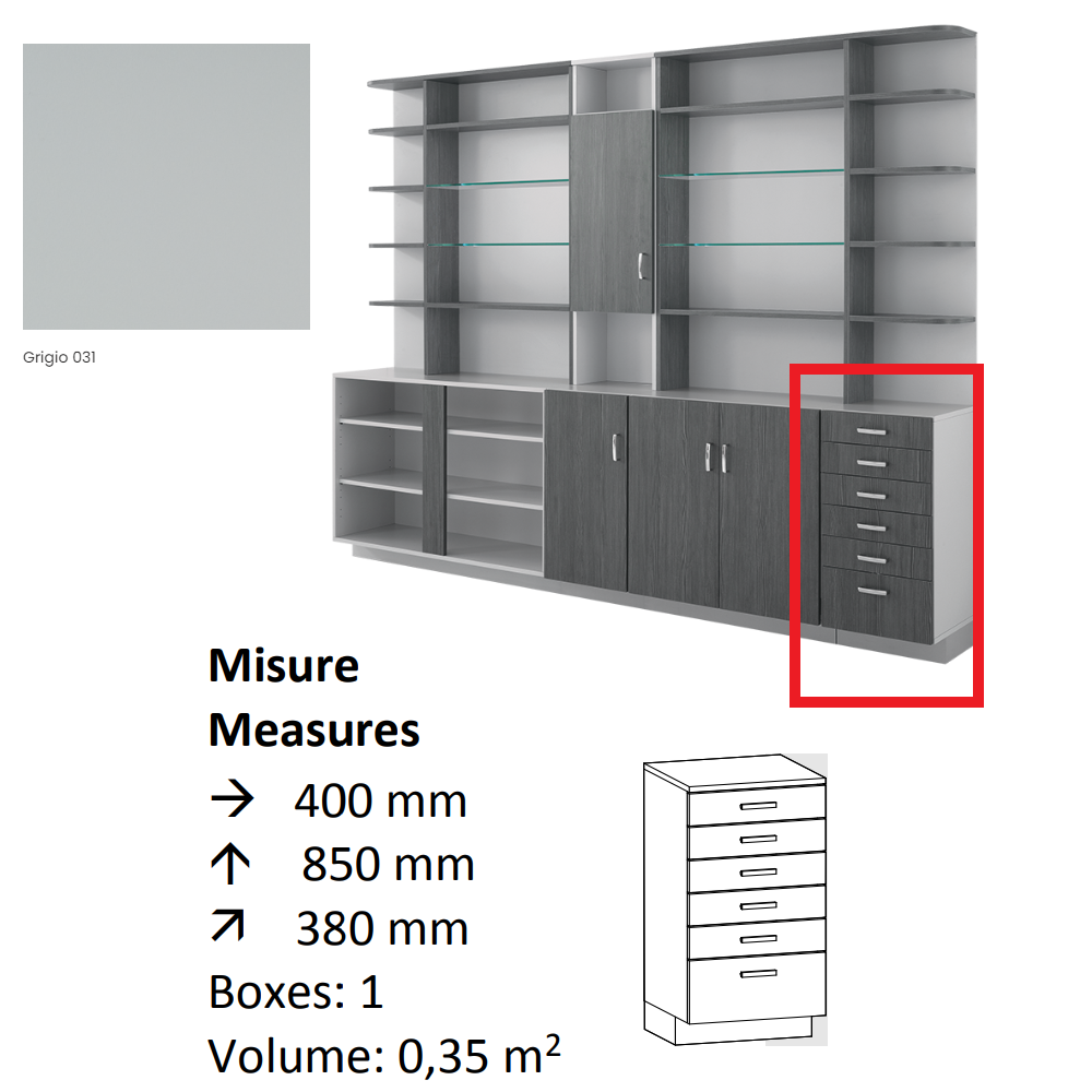 AGV DIFFUSION 433250 PAK BASSO 32 GREY 031