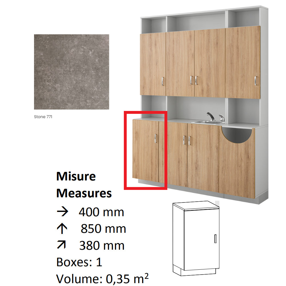AGV DIFFUSION 433587 PAK BASSO 35 STONE 771