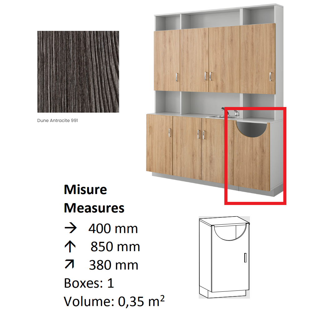 AGV DIFFUSION 433646 PAK BASSO 36 ANTRACITE 991