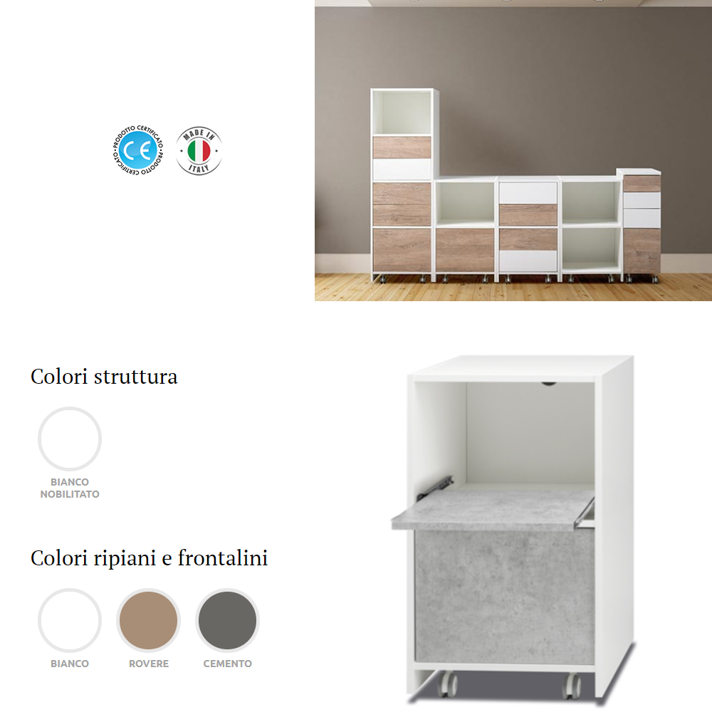 ELETTRO BEAUTY CASSETTIERA IN LEGNO MADDY 6 CA.606