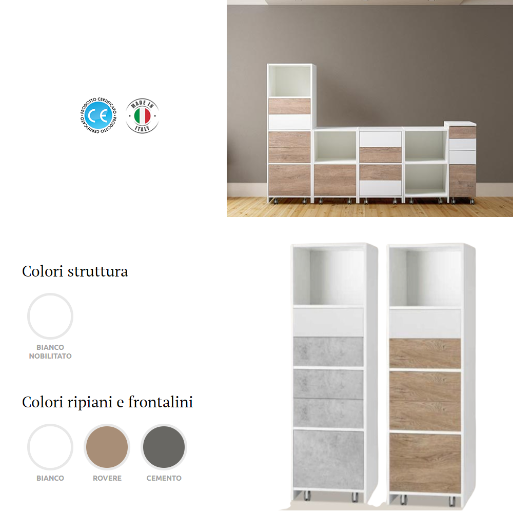 ELETTRO BEAUTY CASSETTIERA IN LEGNO MARTY CA.607