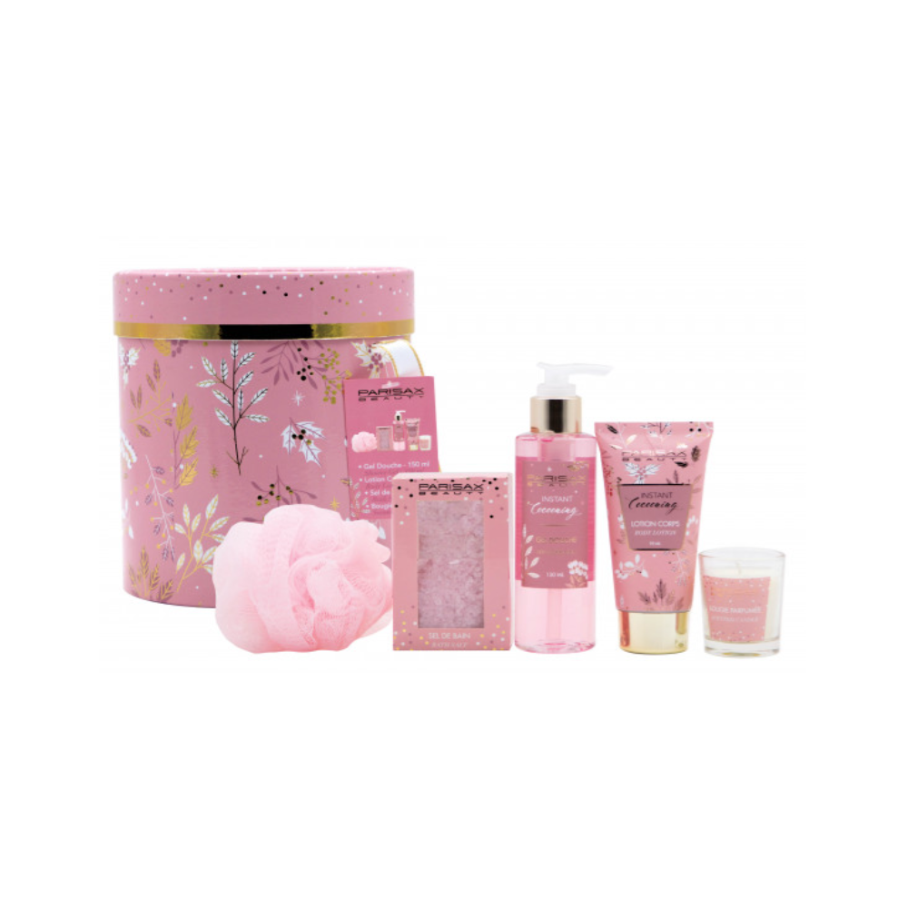 PARISAX CONF. GEL DOCCIA 150ML+CREMA CORPO 95ML+CANDELA+SALI BAGNO 80G 059139