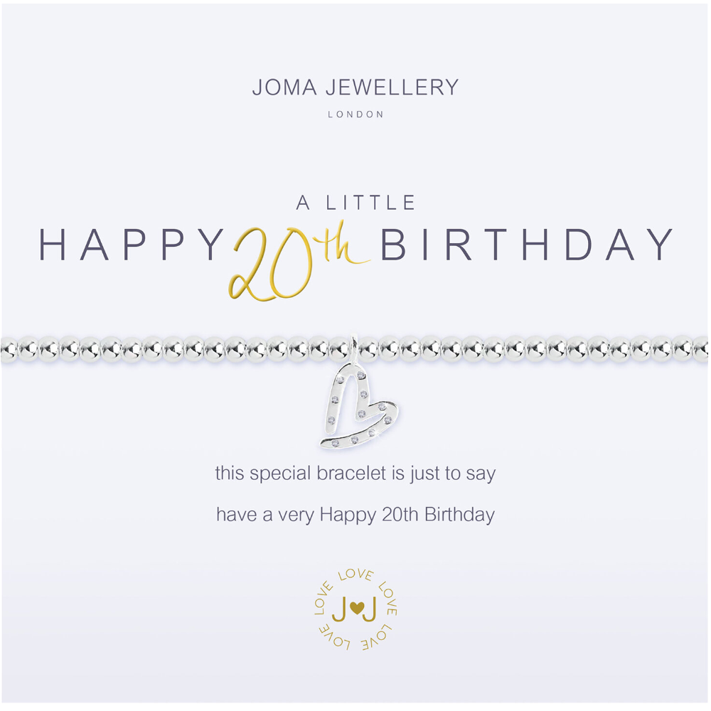 JOMA JEWELLERY BRACCIALE A LITTLE HAPPY 20TH BIRTHDAY 2671
