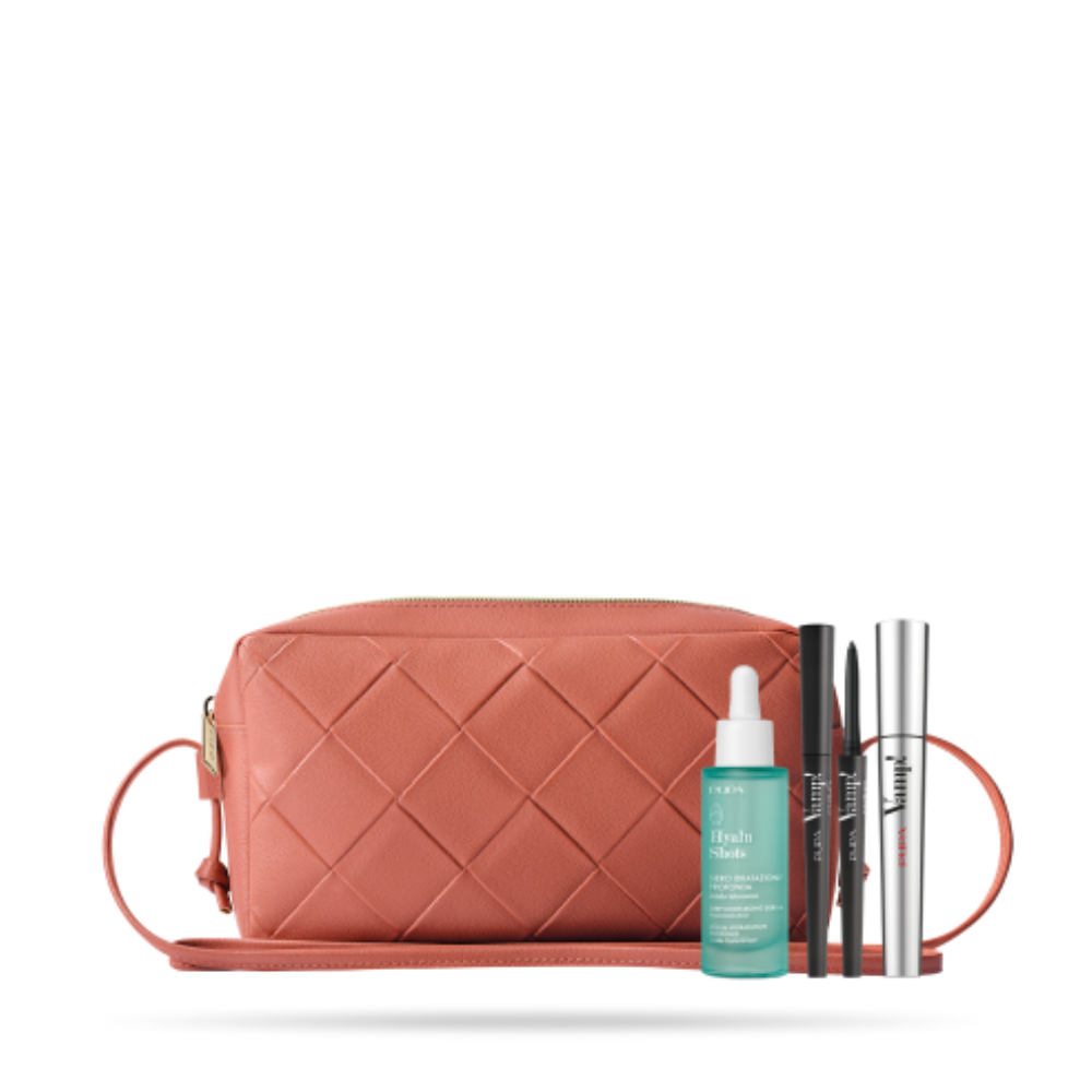 -PUPA CONF. CROSSBODY BAG+MASCARA VAMP+MATITA OCCHI 2IN1+SIERO IDRATAZONE 30ML