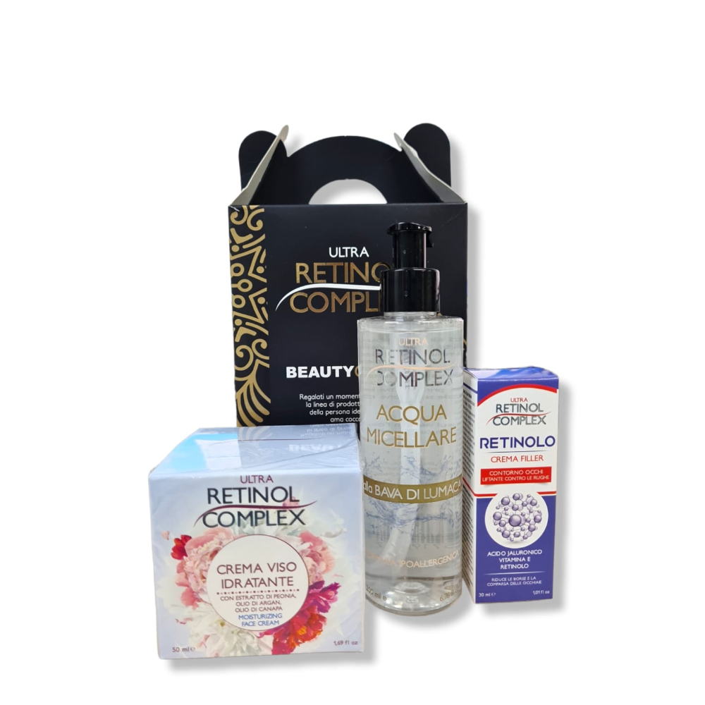 RETINOL BEAUTY BOX CONF. ACQUA O LATTE 200ML+CREMA VISO 50ML+SIERO O FILLER 30ML 251