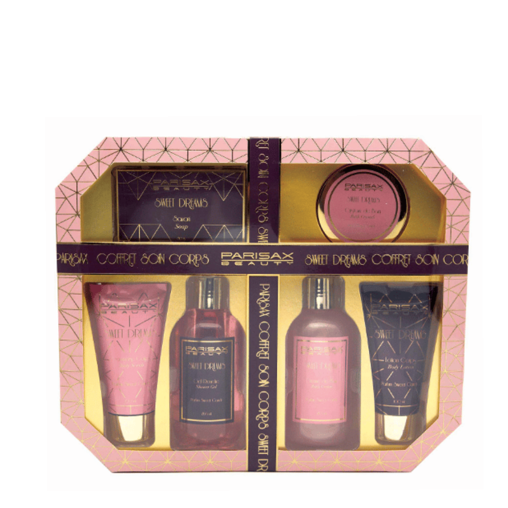 PARISAX SET CURA CORPO CONF. GEL DOCCIA 265ML+CREMA BAGNO 265ML+LOZIONE 95ML+SCRUB 95ML+CRISTALLI+SAPONETTA 059209