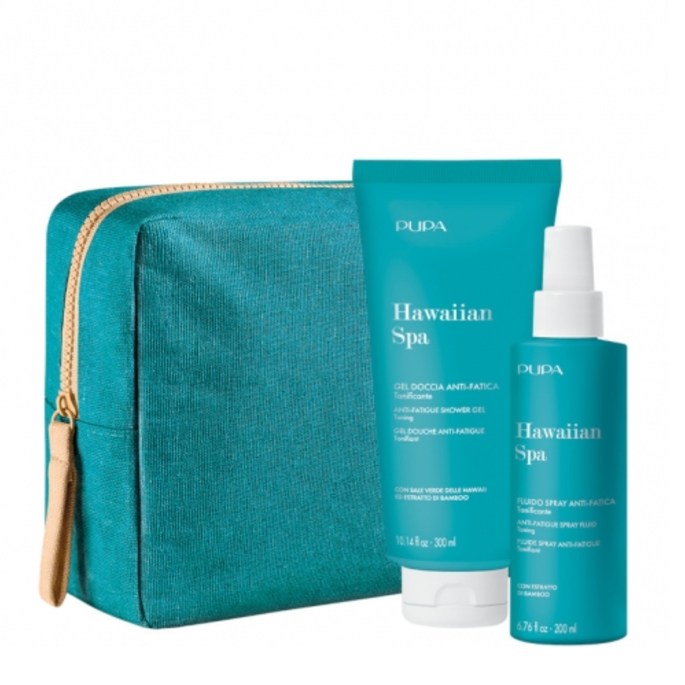 -PUPA HAWAIIAN SPA CONF.POCHETTE+GEL DOCCIA 300ML+FLUIDO SPRAY 200ML