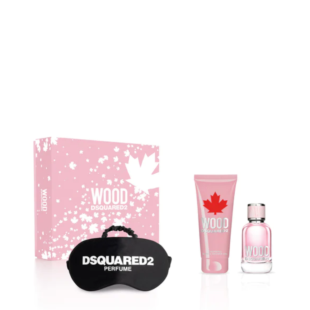 DSQUARED2 WOOD DONNA CONF. EDT 50ML+BAGNO DOCCIA 100ML+MASCHERA NOTTE 5A0692