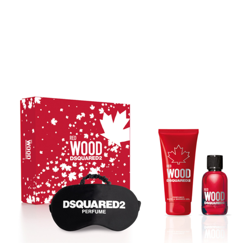 DSQUARED2 WOOD RED CONF. EDT 50ML+BAGNO DOCCIA 100ML+MASCHERA NOTTE 5C0692