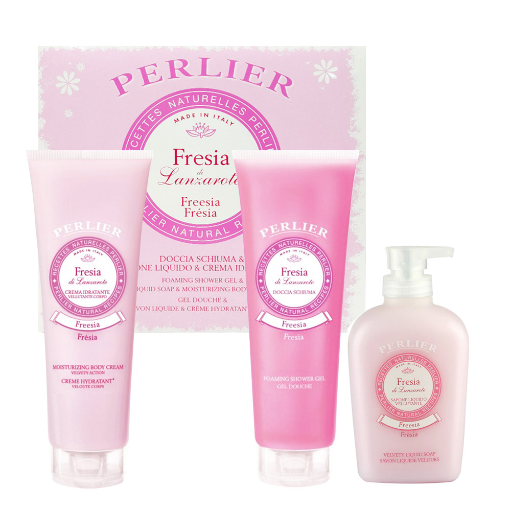 PERLIER FRESIA CONF. DOCCIA CREMA 250ML+SAPONE LIQUIDO 300ML+CREMA CORPO 250ML PER89351