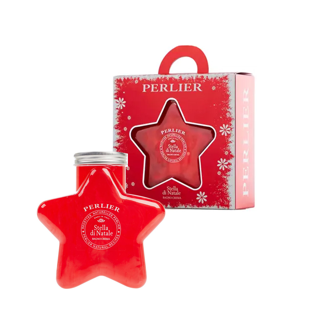 PERLIER STELLA DI NATALE BAGNO CREMA ROSSO 470ML PER89617