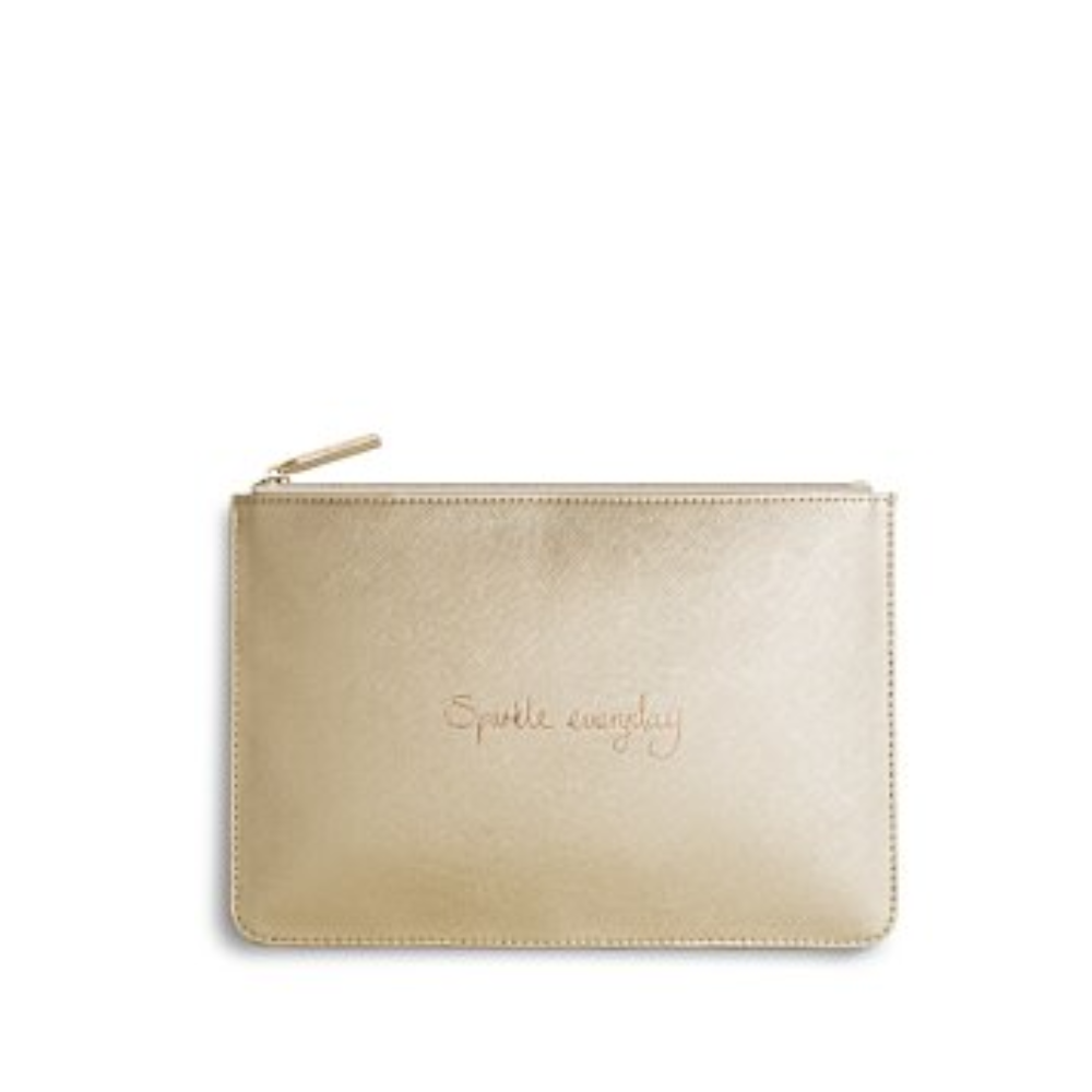 KATIE LOXTON PERFECT POUCH SPARKLE EVERYDAY METALLIC GOLD KLB204