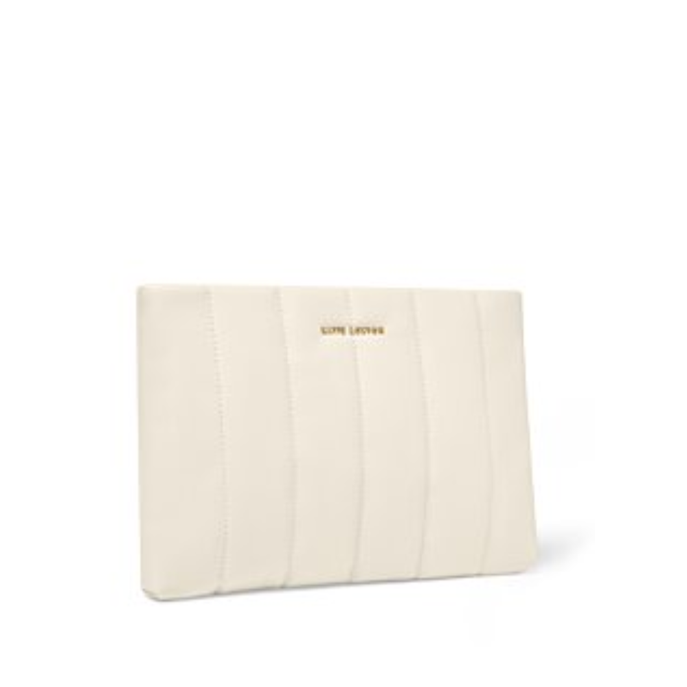 KATIE LOXTON KENDRA QUILTED CLUTCH OYSTER KLB2653