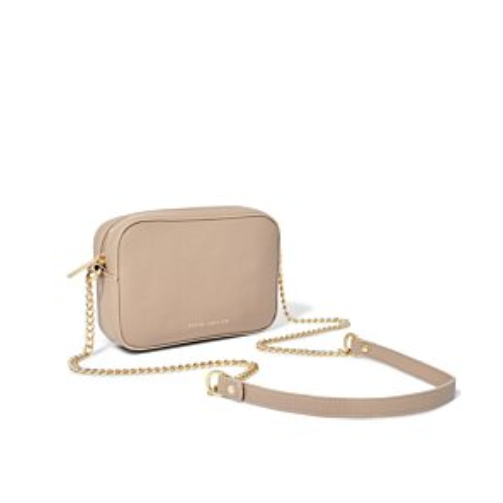 KATIE LOXTON AMALFI CANVAS MILLIE CROSSBODY BAG OFF WHITE/SOFT TAN KLB2758