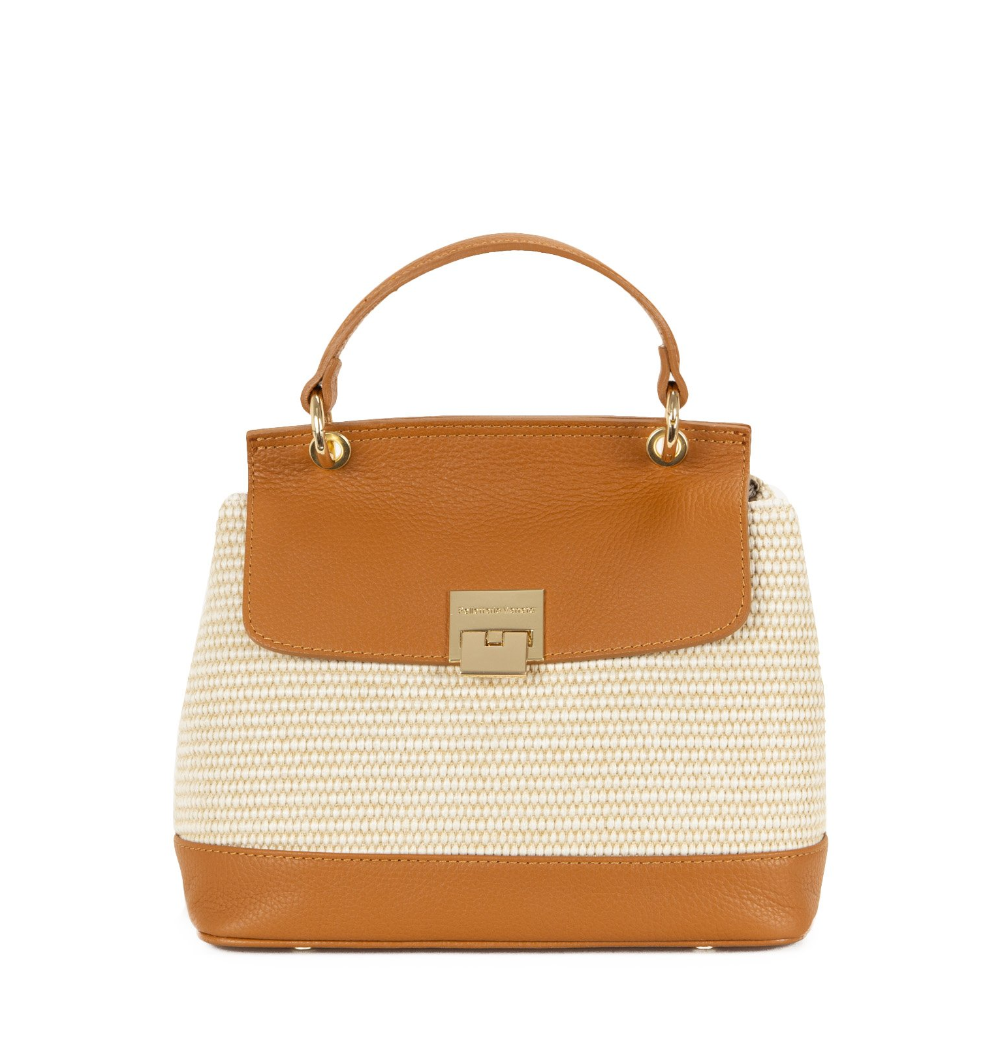 PELLETTERIA VENETA BORSA IN PELLE MELISSA STRAW