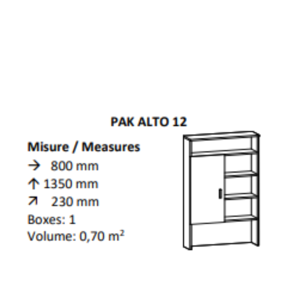 AGV DIFFUSION 435188 PAK ALTO 12 ROVERE SBIANCATO 661