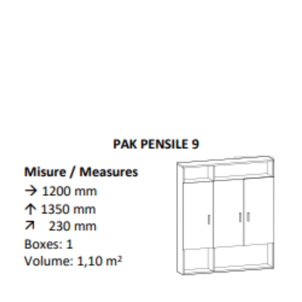 AGV DIFFUSION 436888 PAK PENSILE 9 ROVERE SBIANCANTE 661