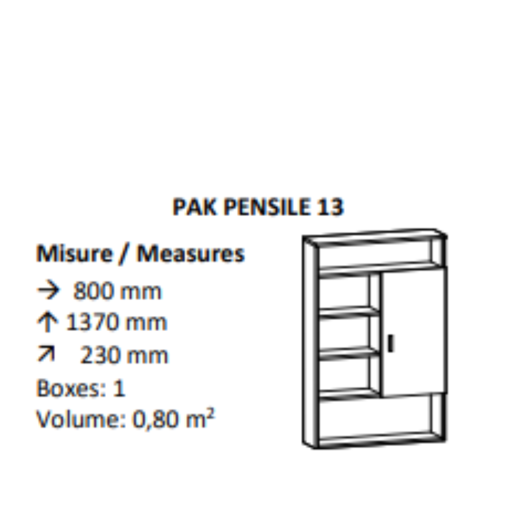 AGV DIFFUSION 437288 PAK PENSILE 13 ROVERE SBIANCANTE 661