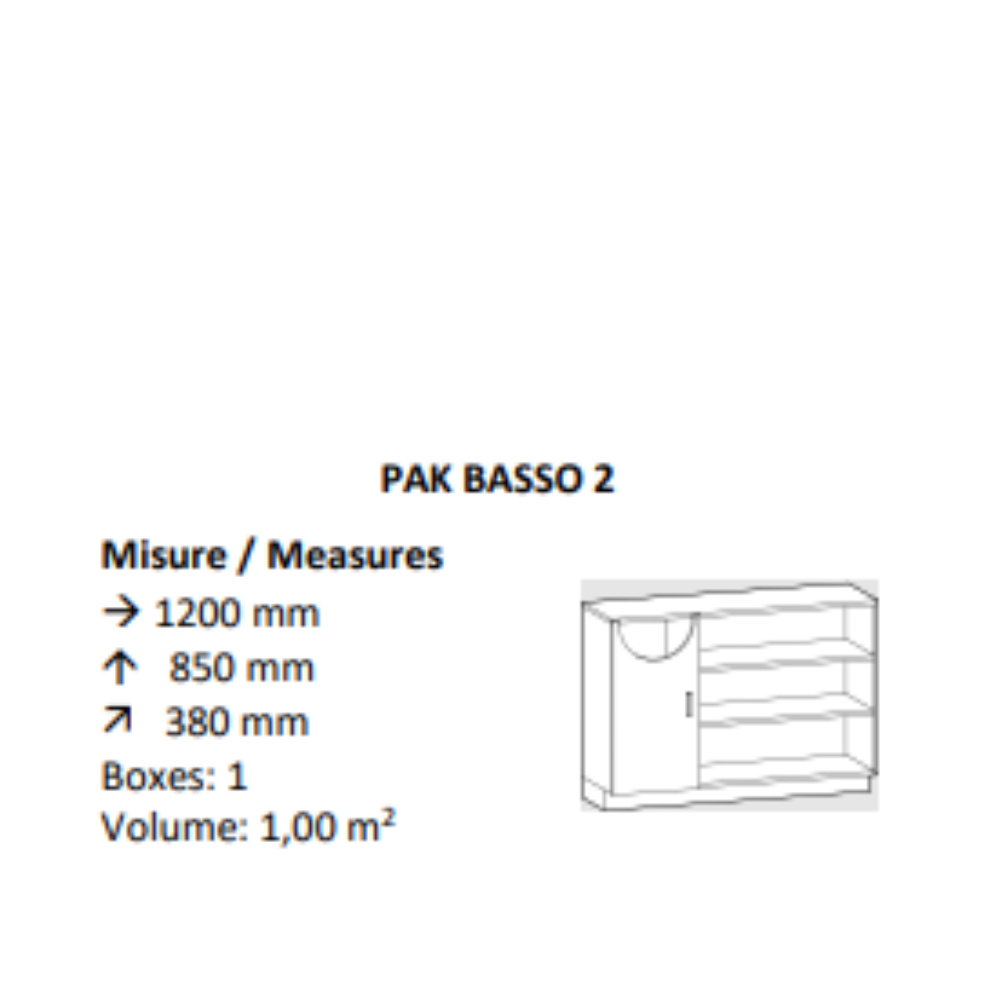 AGV DIFFUSION 430288 PAK BASSO 2 ROVERE SBIANCATO 661