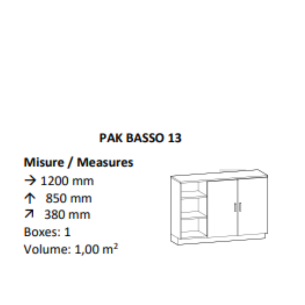 AGV DIFFUSION 431388 PAK BASSO 13 ROVERE SBIANCANTO 661