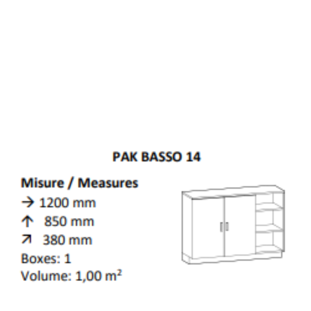 AGV DIFFUSION 431488 PAK BASSO 14 ROVERE SBIANCATO 661