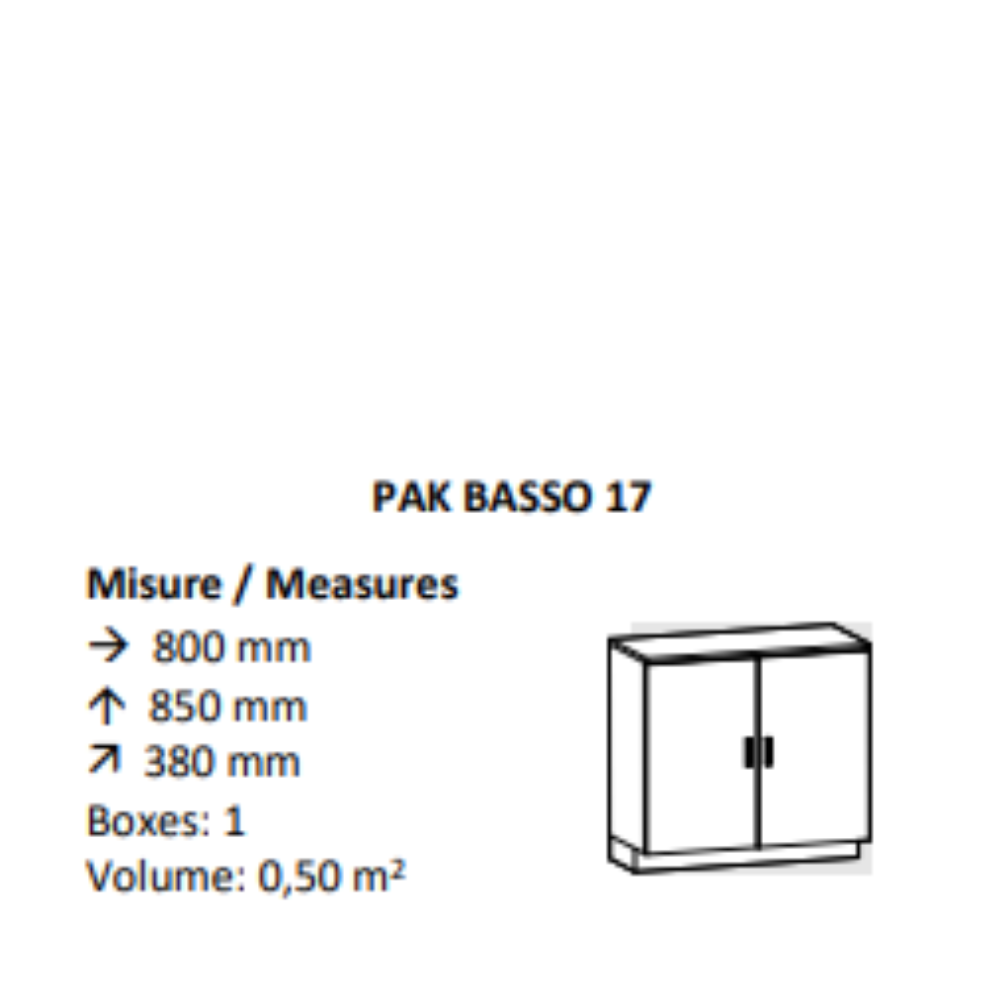 AGV DIFFUSION 431788 PAK BASSO 17 ROVERE SBIANCATO 661