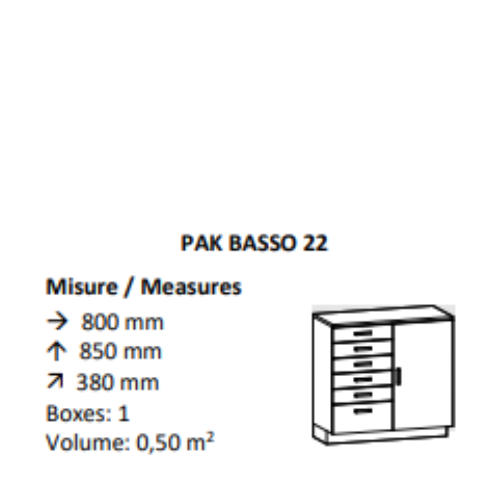 AGV DIFFUSION 432288 PAK BASSO 22 ROVERE SBIANCATO 661