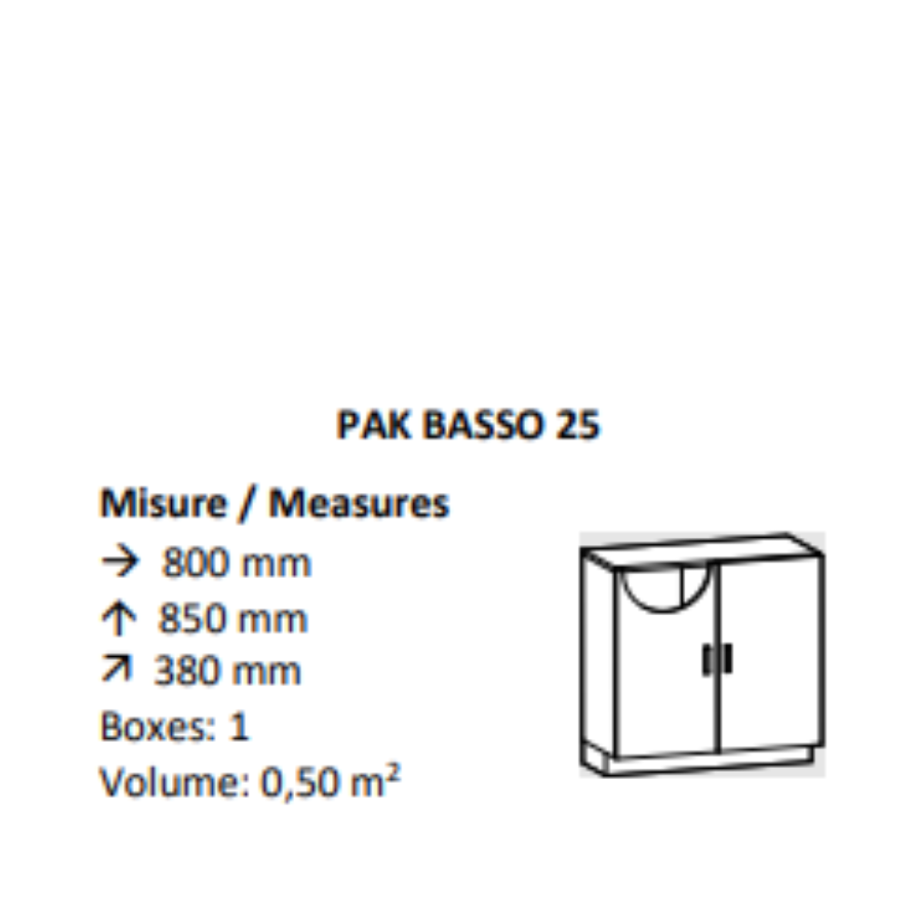 AGV DIFFUSION 432588 PAK BASSO 25 ROVERE SBIANCATO 661