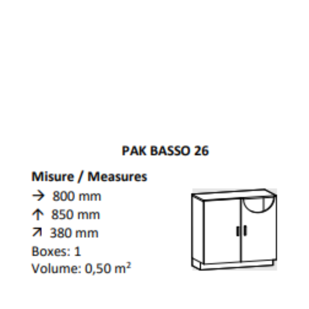 AGV DIFFUSION 432688 PAK BASSO 26 ROVERE SBIANCATO 661