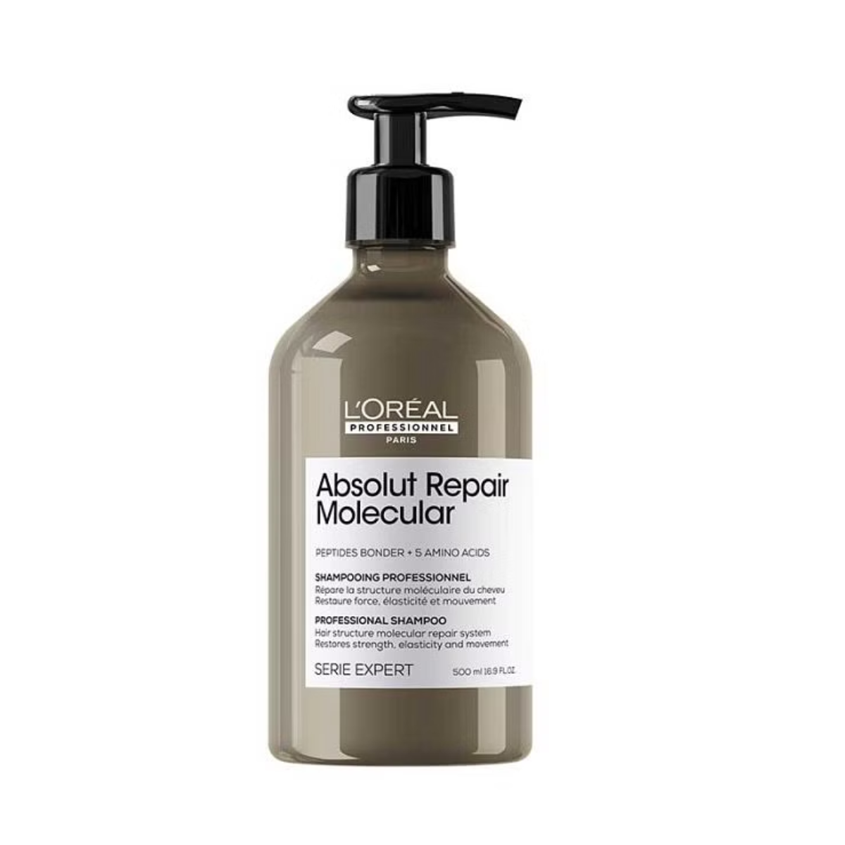 LOREAL SHAMPOO RISTRUTTURANTE ABSOLUT REPAIR MOLECULAR SERIE EXPERT 500ML