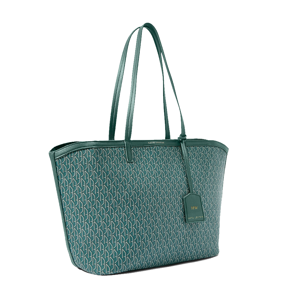 KATIE LOXTON BORSA SIGNATURE TOTE BAG GREEN KLB2927