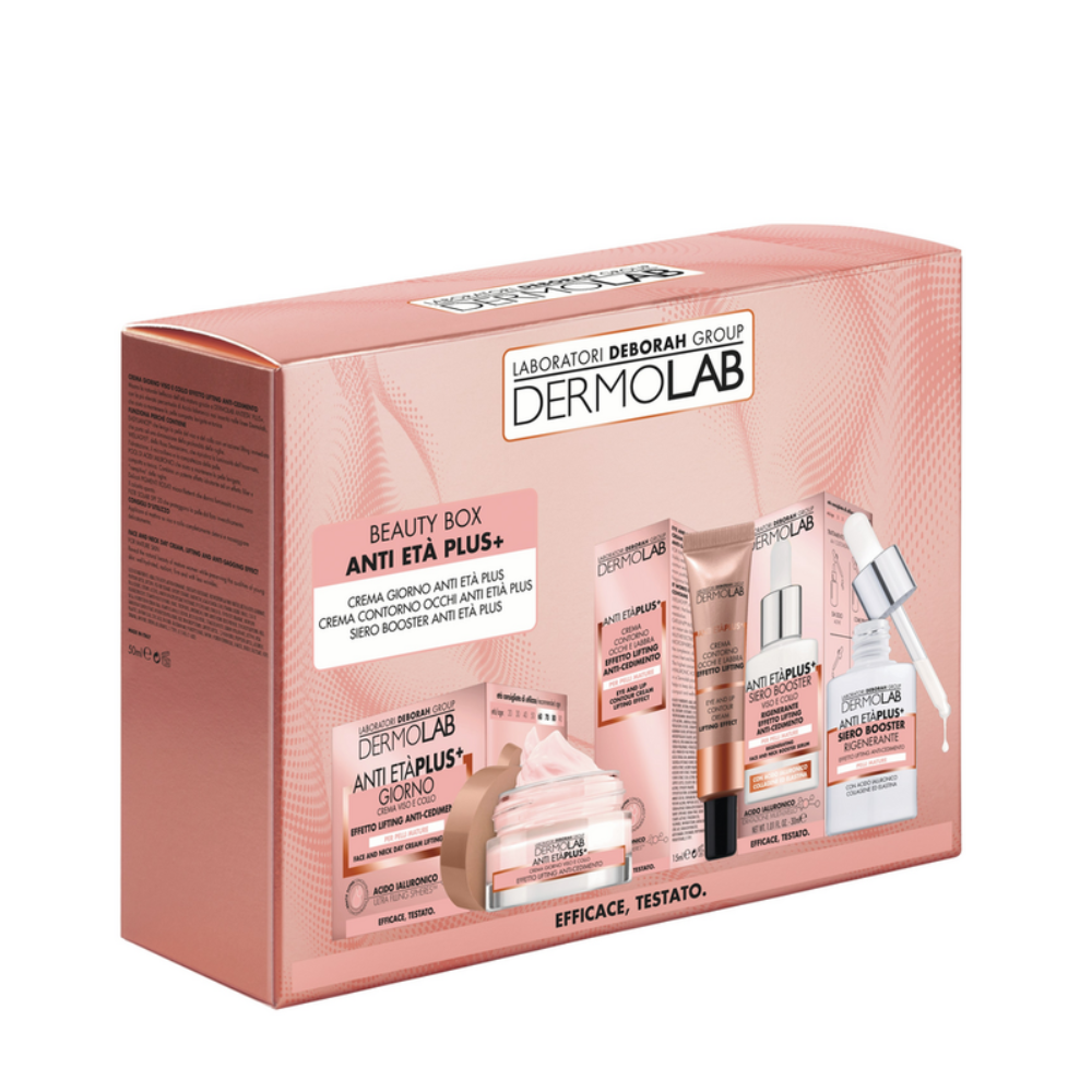 -DERMOLAB BEAUTY BOX ANTI ETA' PLUS+ CREMA GIORNO 50ML+CONTORNO OCCHI E LABBRA 15ML+ SIERO BOOSTER 30ML TDV003423