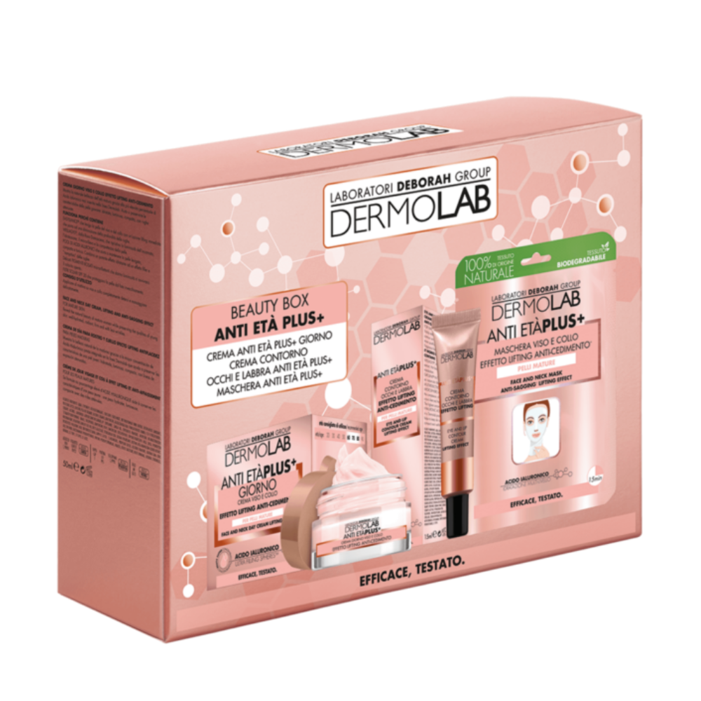 -DERMOLAB BEAUTY BOX ANTI ETA' PLUS+ CREMA GIORNO 50ML+CONTORNO OCCHI E LABBRA 15ML+MASCHERA TDV003223