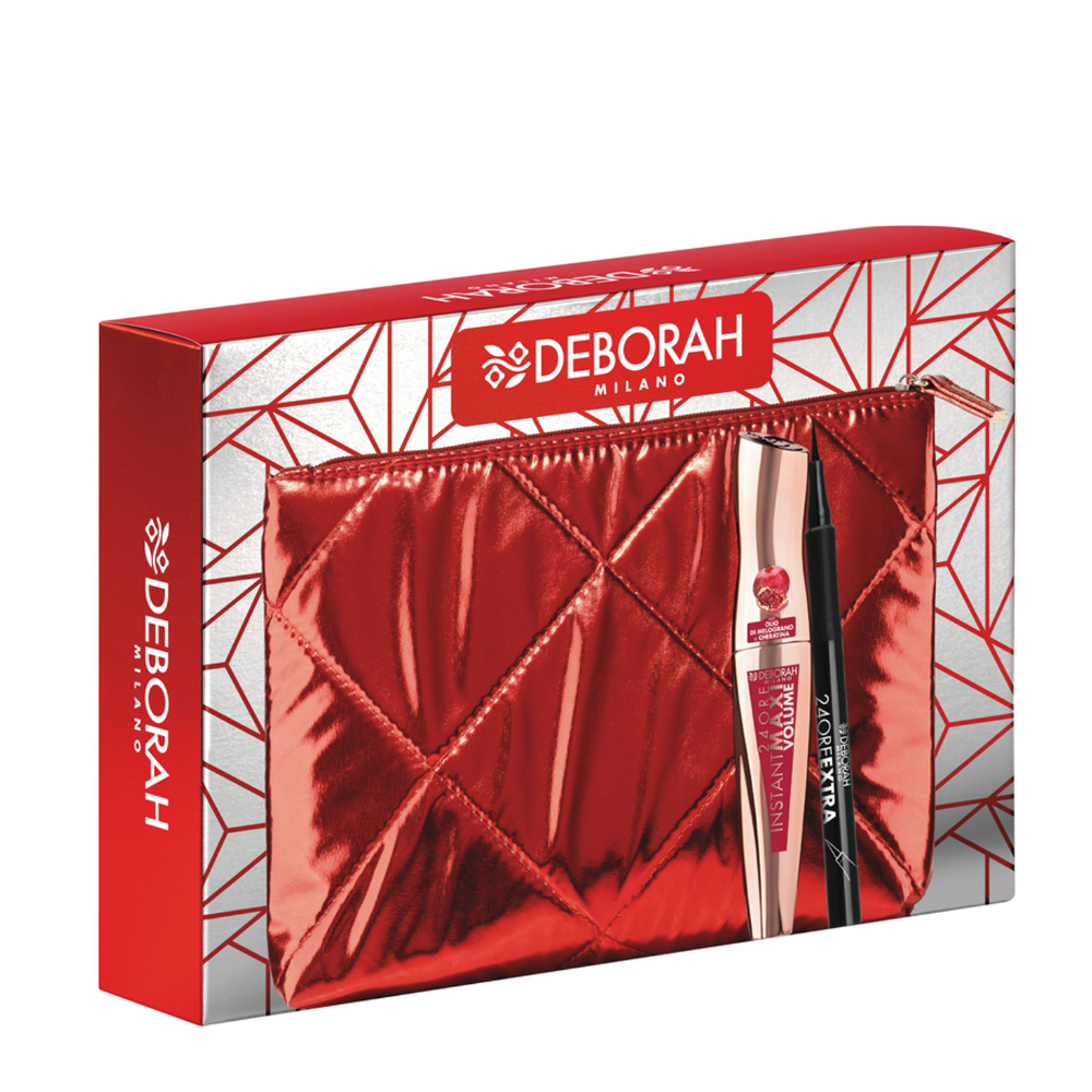 -DEBORAH KIT N.08 CONF. POCHETTE+ MASCARA MAXI VOLUME MELOGRANO+ EYELINER MDV006323