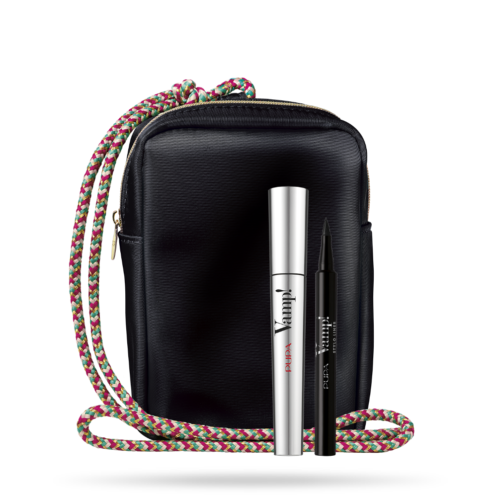 -PUPA CONF. CROSSBODY PHONE BAG + MASCARA VAMP + VAMP STYLO LINER