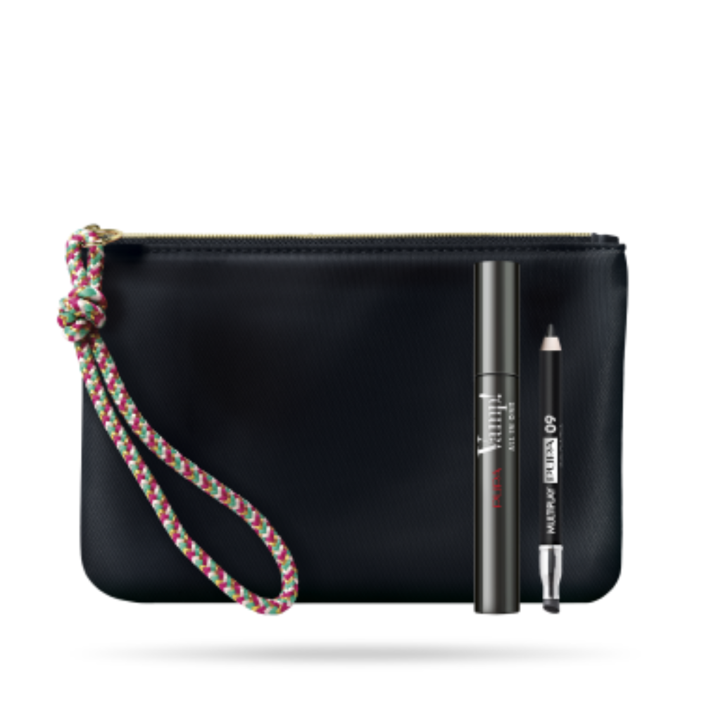 -PUPA CONF. HANDY BAG + MASCARA VAMP ALL IN ONE + MATITA MULTIPLAY