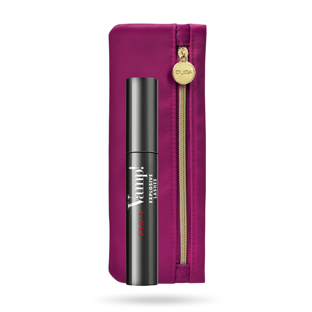 -PUPA CONF. MASCARA VAMP EXPLOSIVE LASHES + ESSENTIAL POCHETTE