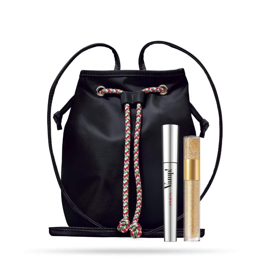 -PUPA CONF. BUCKET BAG + MASCARA VAMP + JELLY LIP GLOSS