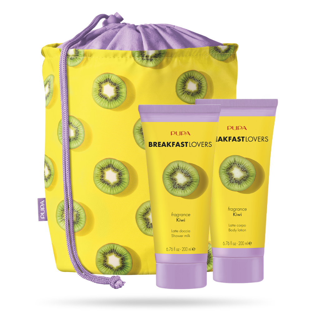 -PUPA CONFEZIONE BREAKFAST LOVERS 1 KIWI LATTE DOCCIA+LATTE CORPO+POCHETTE