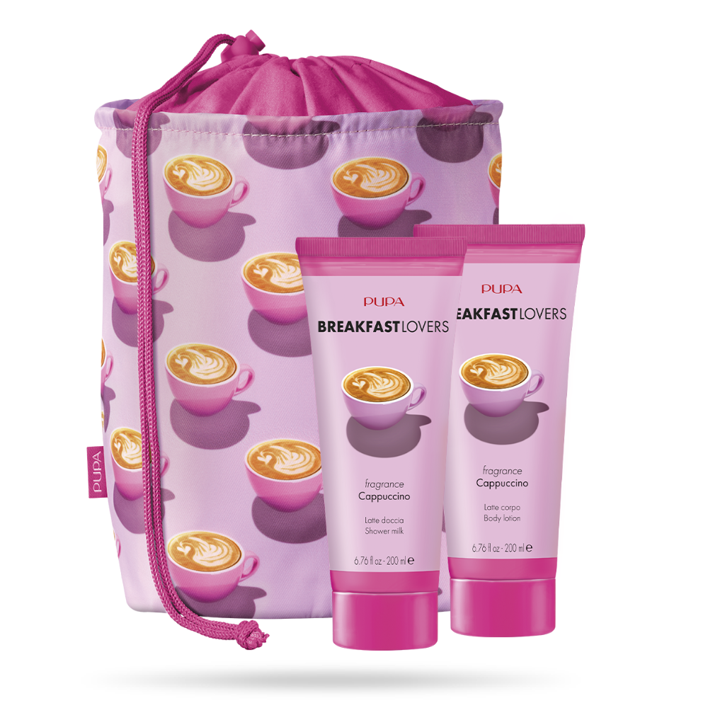 -PUPA CONFEZIONE BREAKFAST LOVERS 1 CAPPUCCINO LATTE DOCCIA+LATTE CORPO+POCHETTE