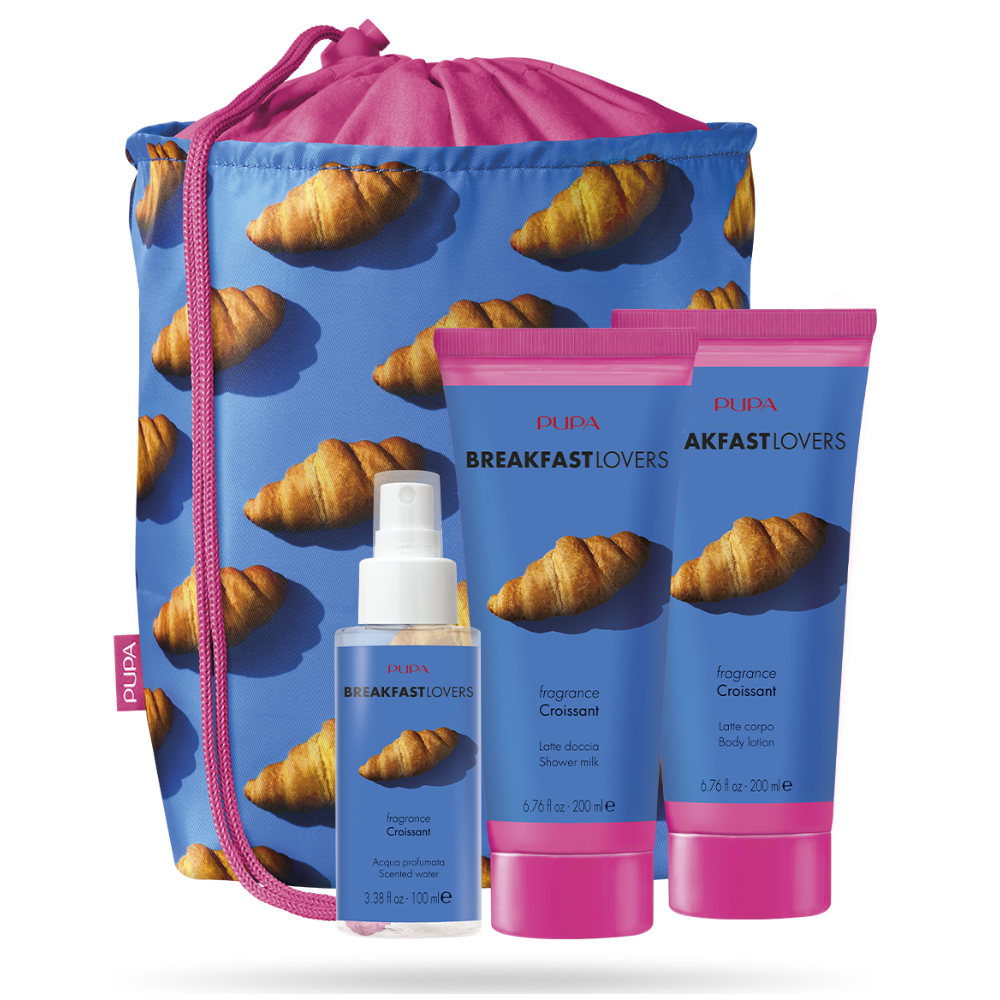 -PUPA CONFEZIONE BREAKFAST LOVERS 4 CROISSANT LATTE DOCCIA+LATTE CORPO+PROFUMO+POCHETTE