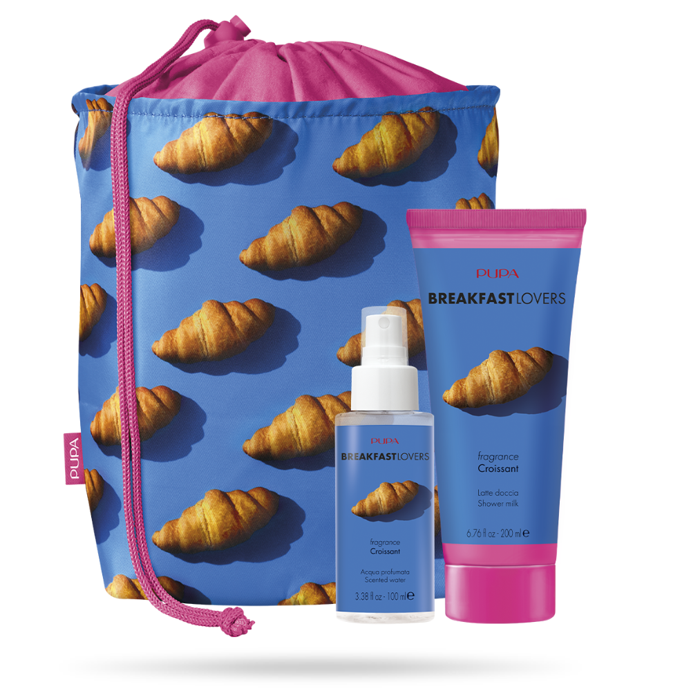 -PUPA CONFEZIONE BREAKFAST LOVERS 2 CROISSANT LATTE DOCCIA+PROFUMO+POCHETTE