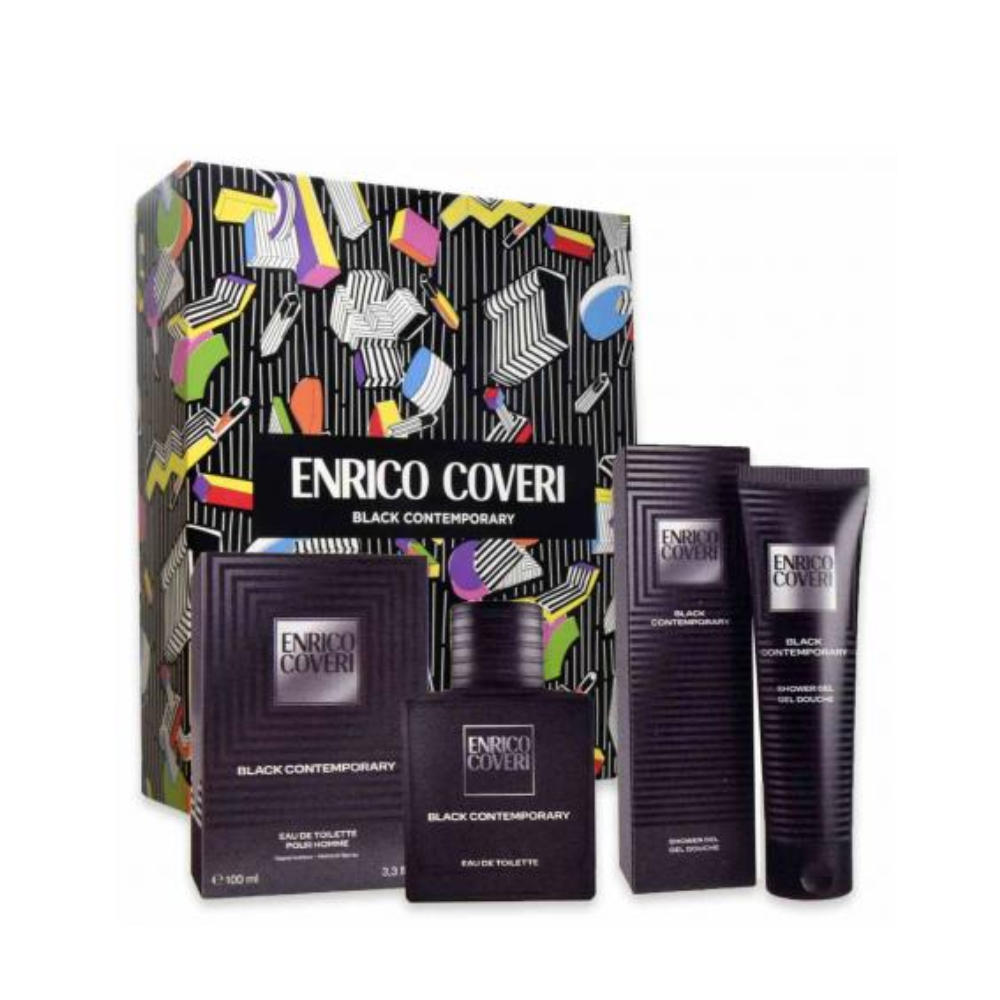 ENRICO COVERI BLACK CONTEMPORARY CONF. EDT 100ML + SHOWER GEL 150ML