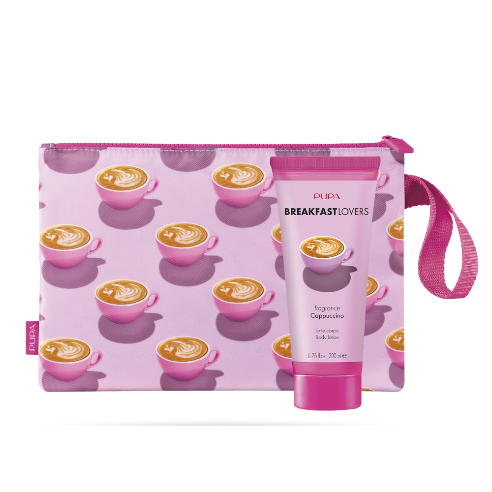 -PUPA CONFEZIONE BREAKFAST LOVERS LATTE CORPO 200ML+POCHETTE CAPPUCCINO