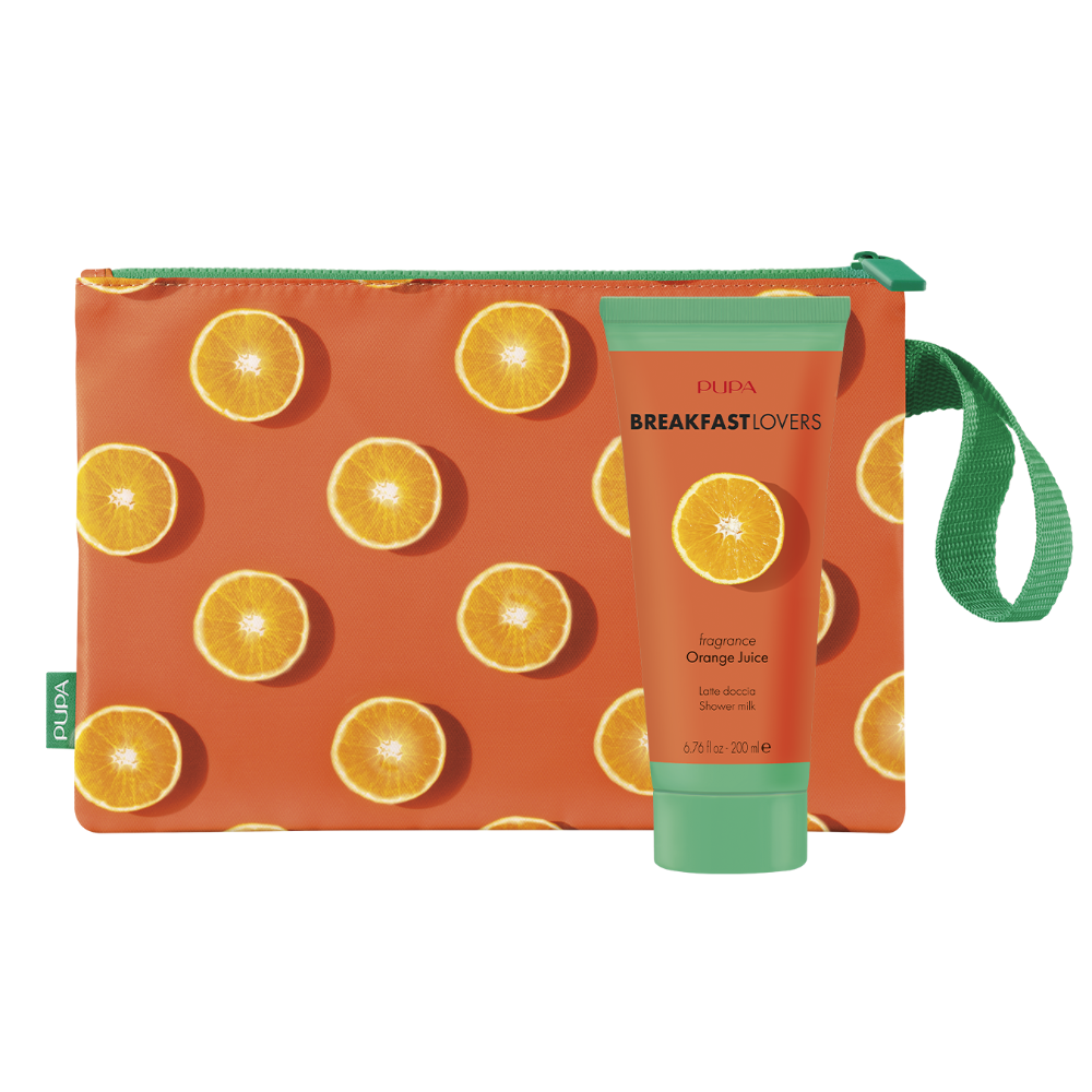 -PUPA CONFEZIONE BREAKFAST LOVERS LATTE DOCCIA 200ML+POCHETTE ORANGE JUICE