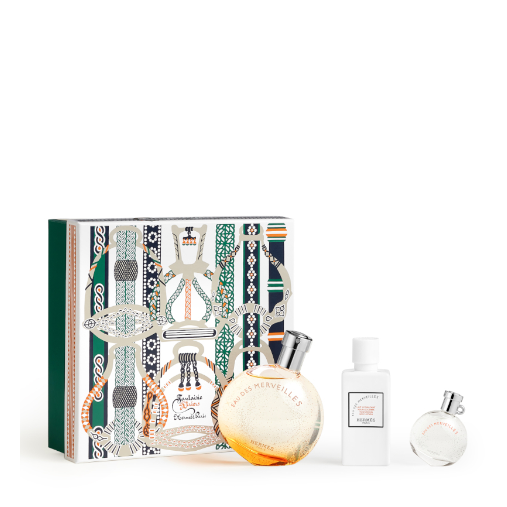 HERMES EAU DE MERVEILLES CONF. EDT 50ML + EDT 7.5ML + BODY LOTION 40ML
