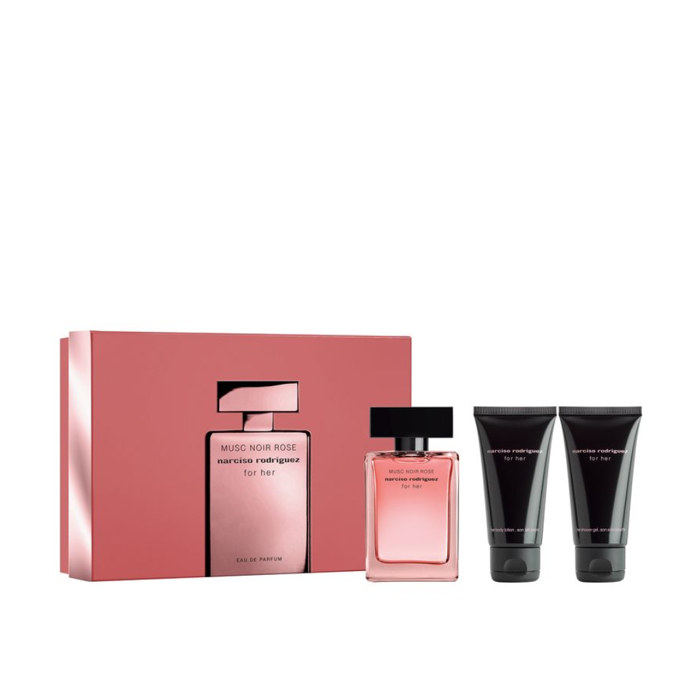 NARCISO RODRIGUEZ MUSC NOIR ROSE FOR HER CONF. EDP 50ML + BODY LOTION 50ML + SHOWER GEL 50ML
