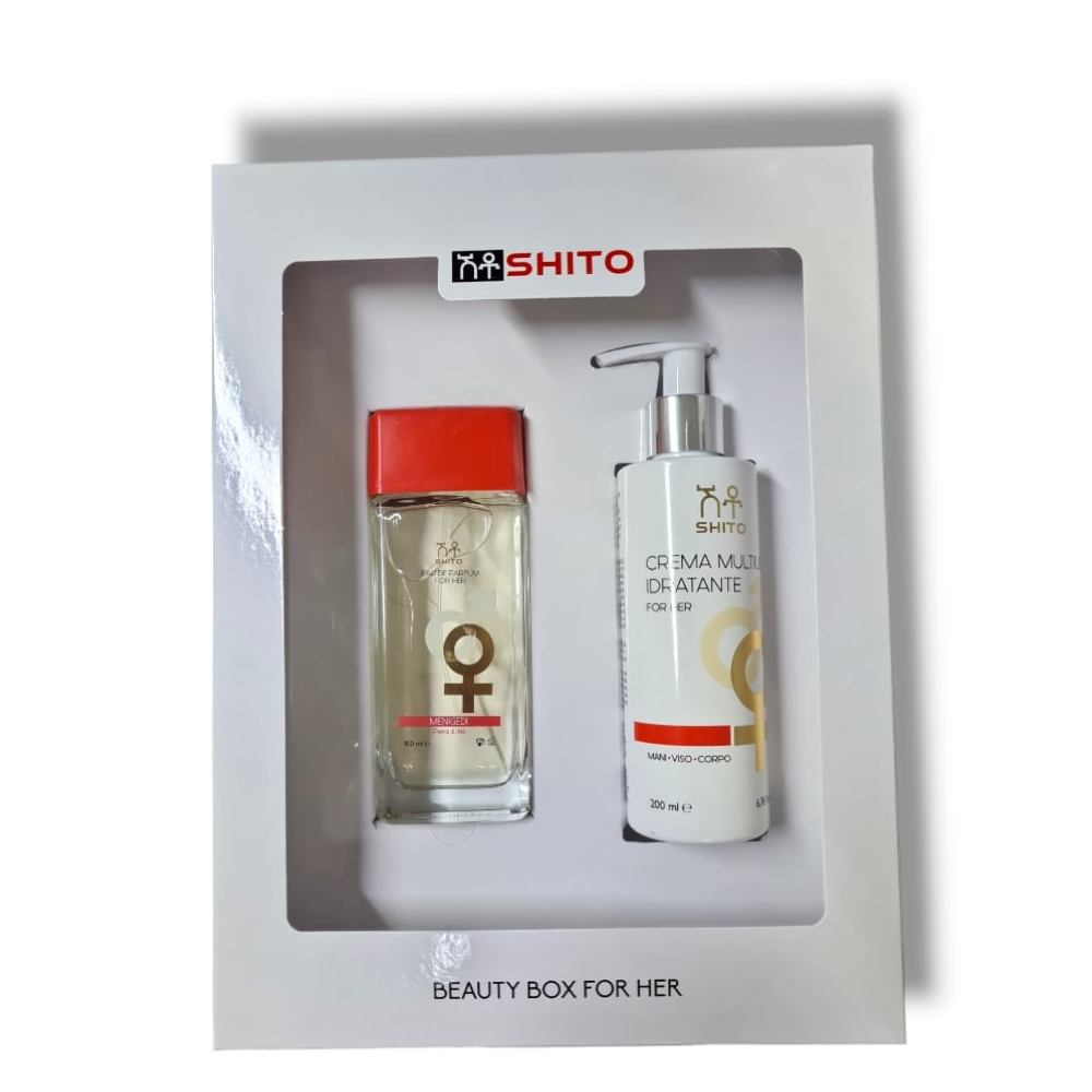 SHITO BEAUTY BOX DONNA CONF. EDP MENIGEDI 100ML + CREMA MULTIUSO